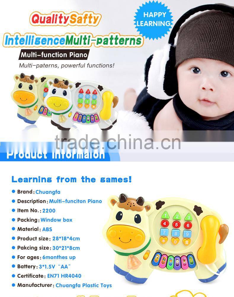 Educational preschool music instrument plastic piano toys for kids