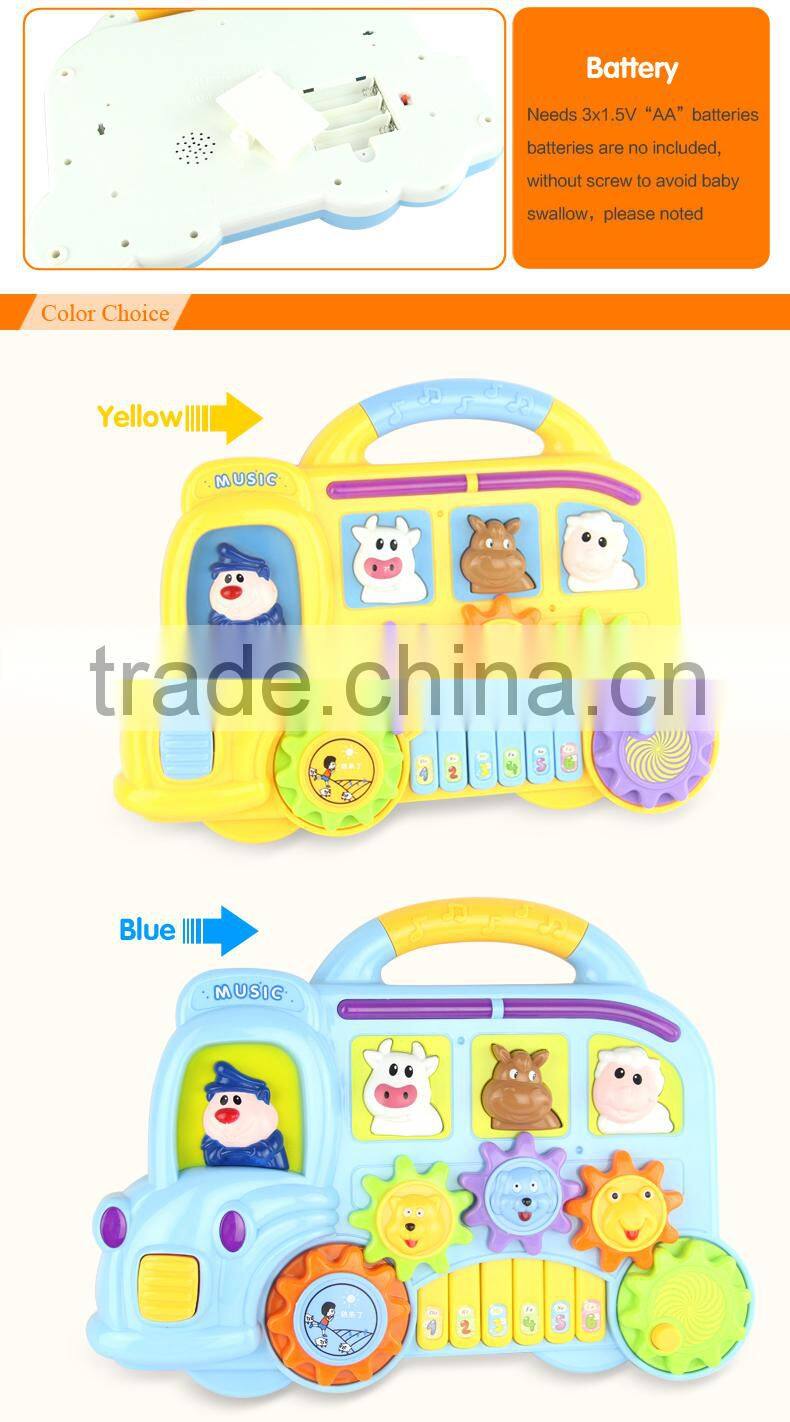 Multi function kids educational music instrument toys baby plastic piano