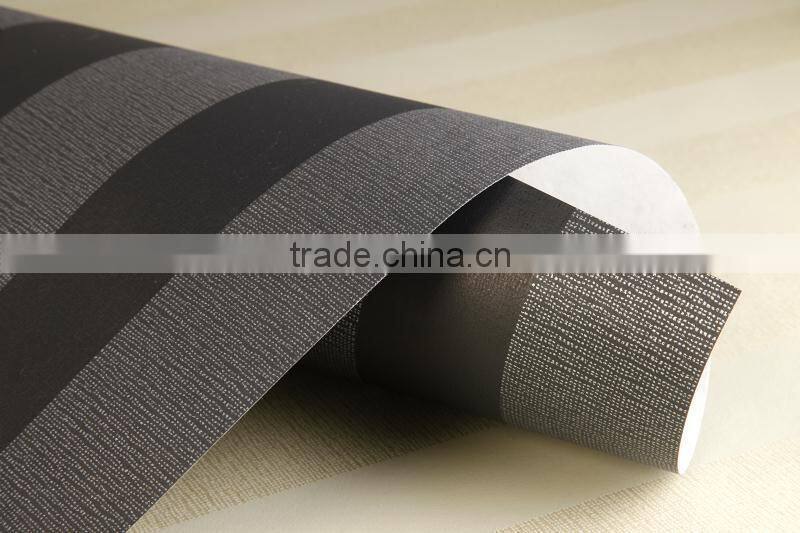 modern stripe nonwoven office decor wallpaper