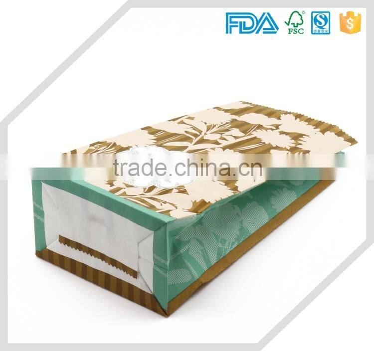 Shipping from China French Fries paper bag Greaseproof assorted color paper bag