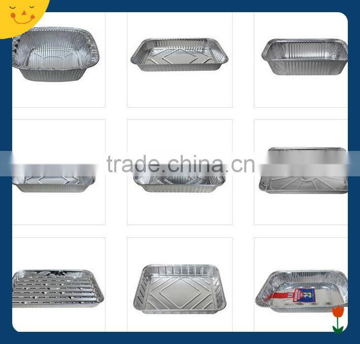 Aluminium foil container, oval aluminum foil turkey pan, big elliptic baking tray