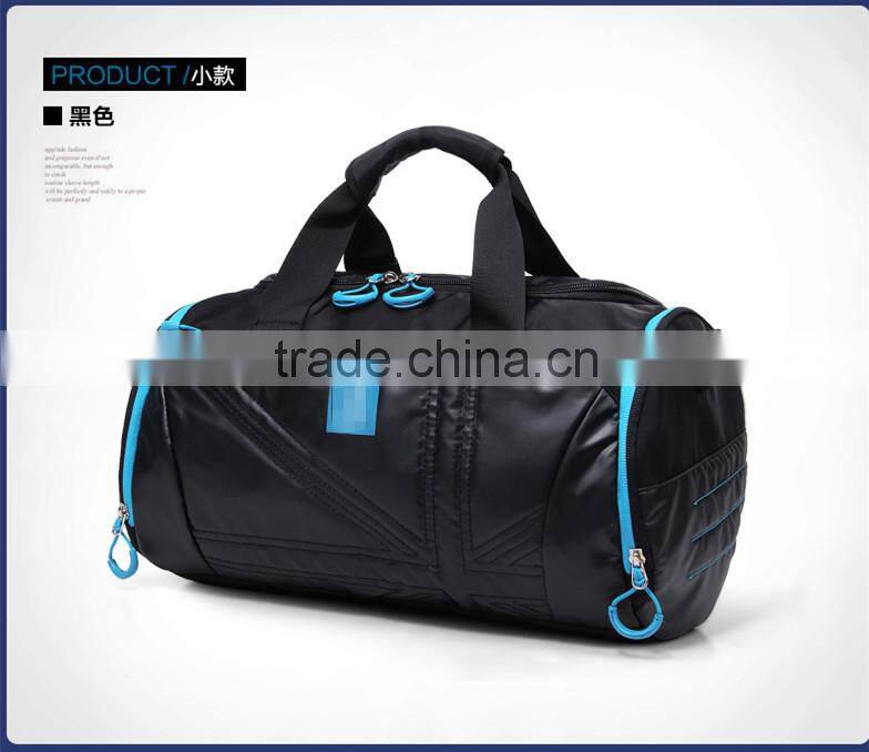leather travel bag, pattern sports bag with shoes compartment