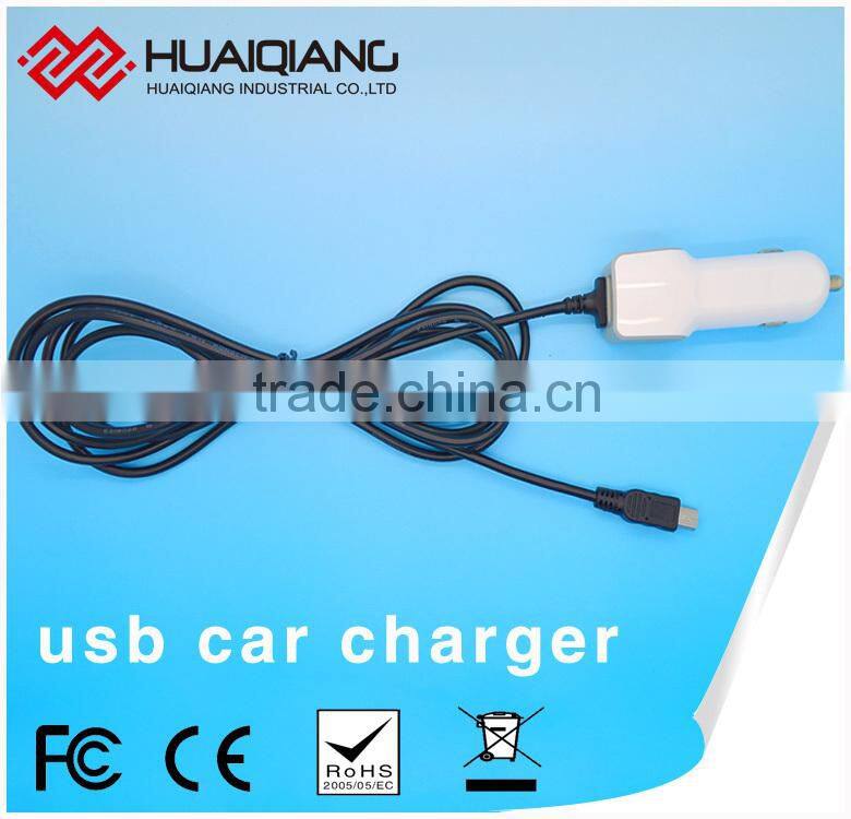 Certificate dual port car usb charger wholesale for cell phone charger