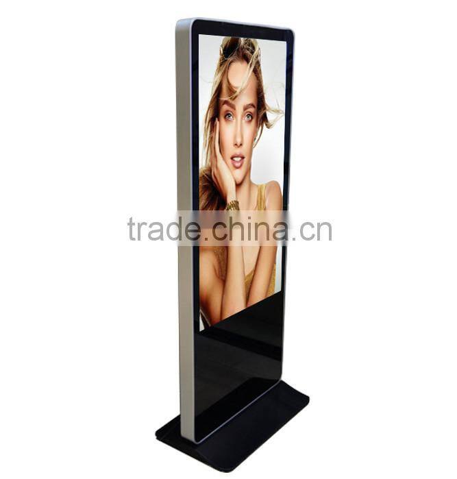 Smart floor stand HD wifi internet 42 inch advertising LCD loop advertising signage equipment