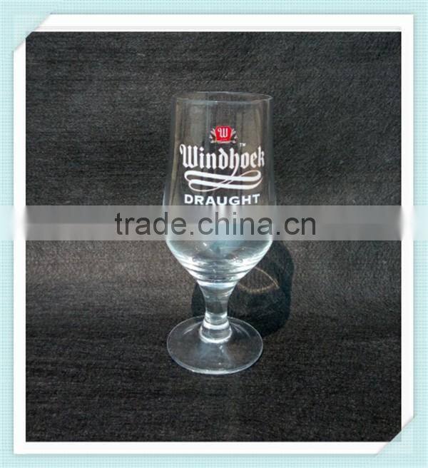 Hand blown beer goblet mouth blow beer glass cup with high quality