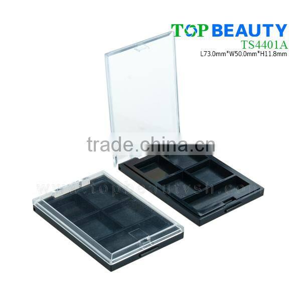 TS4401A- 4 Color Black Eyeshadow Container With Window