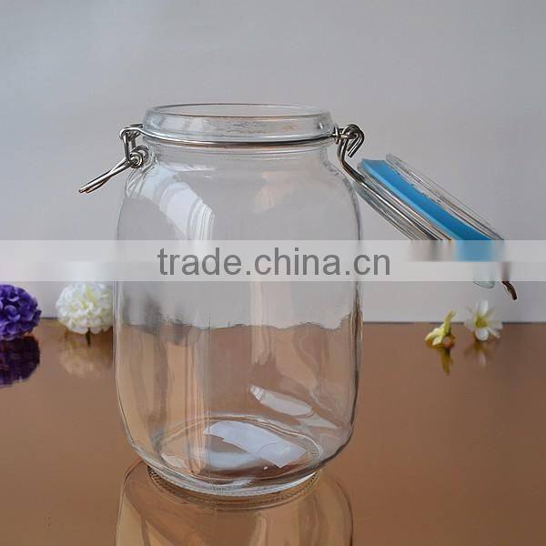 Storage glass jar seal pot with1500ml