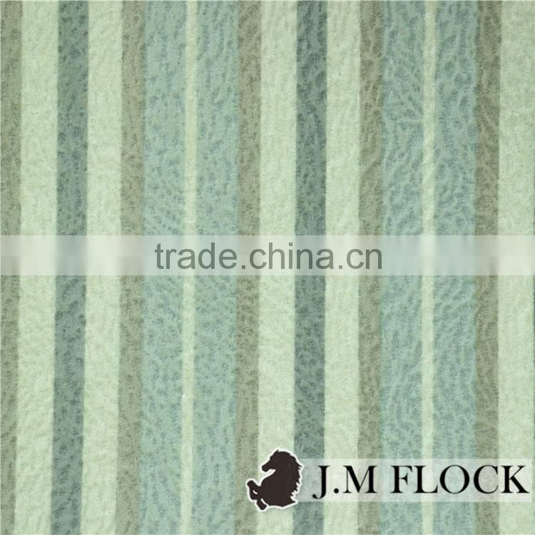 Anti-Static flame retardant flower pattern sofa fabric with flocking