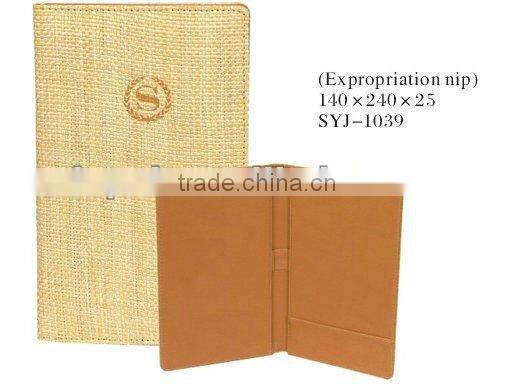 Faux Leather Covered File Folder Decorative