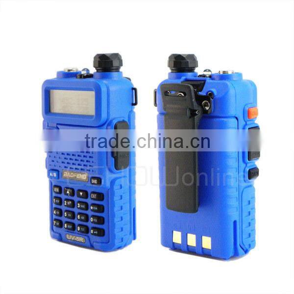 Blue VHF136-174MHz & UHF400-520MHz Baofeng Dual Band 5W 128CH UHF VHF walkie talkie Interphone UV5R UV-5R