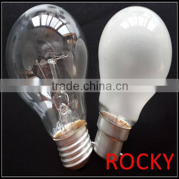 E27 B22 40W 60W 75W 100W incandescent clear frosted bulb