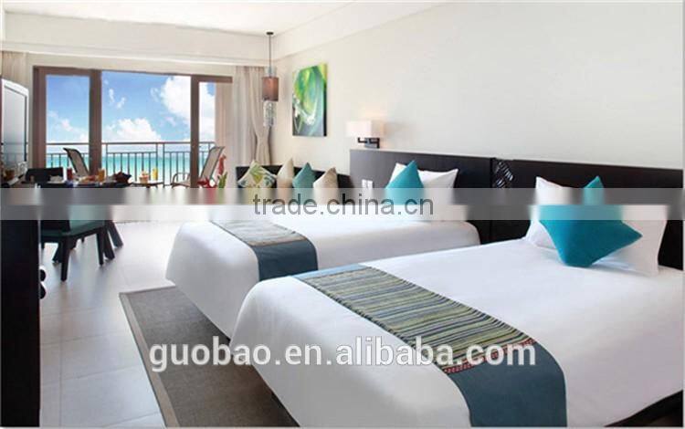 fixed fabric bed frame/mattress bed box/hotel wooden bed frame