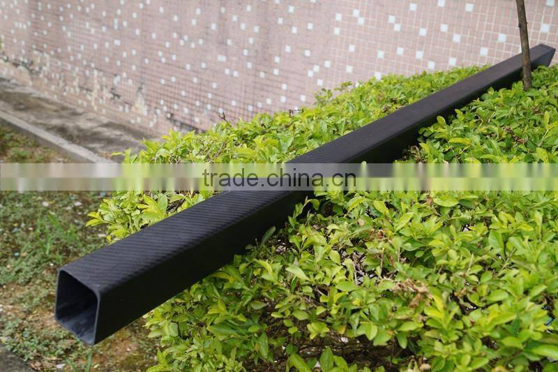 Juli professional factory custom carbon fiber tube, rectangular/square tube for yacht