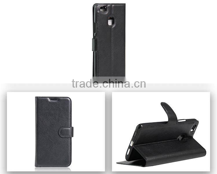 2016 Multifunctional custom cell phone leather stand case for huawei P9