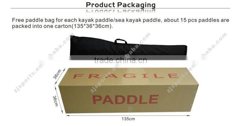 Split oval shaft adjustable Fiberglass sea kayak paddle