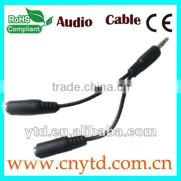 Alibaba express black color high speed 3.5mm jack audio cable