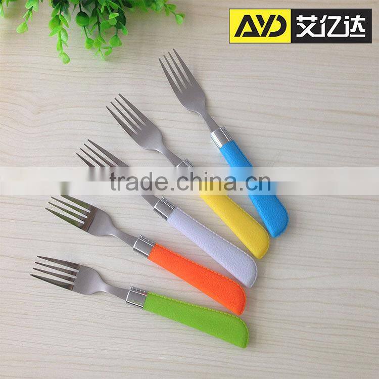 24 pcs stainless steel cutlery set with plastic handle