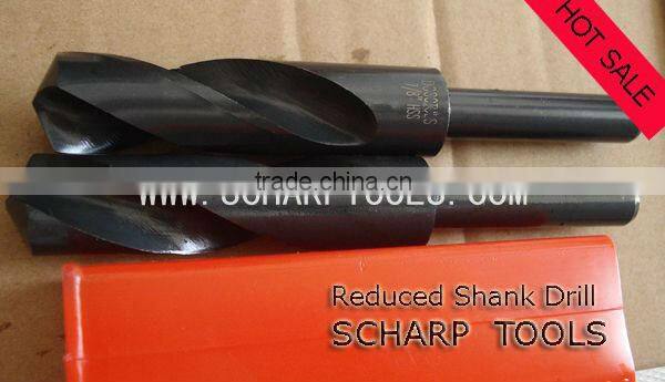 Reduced shank twist drill bits/ sliver deming drill