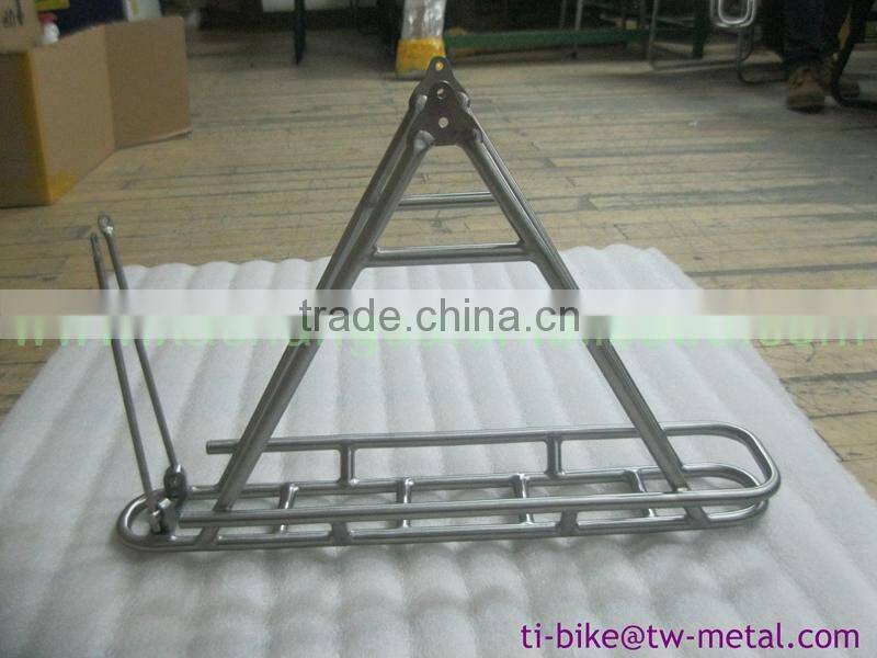titanium bicycle rear rack Ti bike rear racks Titanium bicycle carrier for road bicycles