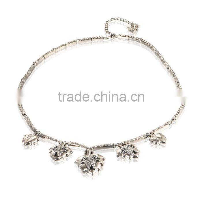 925 Sterling Silver Original Necklace Crystal Cicada Dangle Necklace Wholesale Unisex Necklace