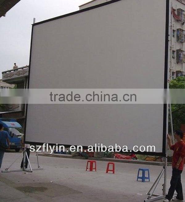 Perfect IMAX 200 inch fast folding screens any size factory customized for outdoor Rear&Front Projector Screen