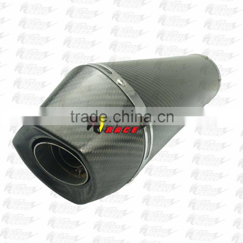 Carbon Fiber Silencer Slip On Muffler Exhaust Motorcycle parts