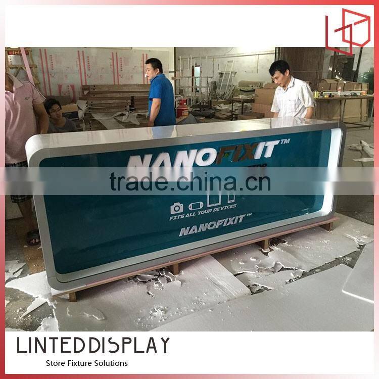 easily stalled checkout cash counter/cashier table