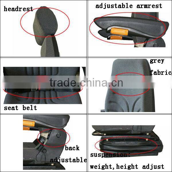 Luxury Grammer style bus seat with fabric or PVC cover(YS18)