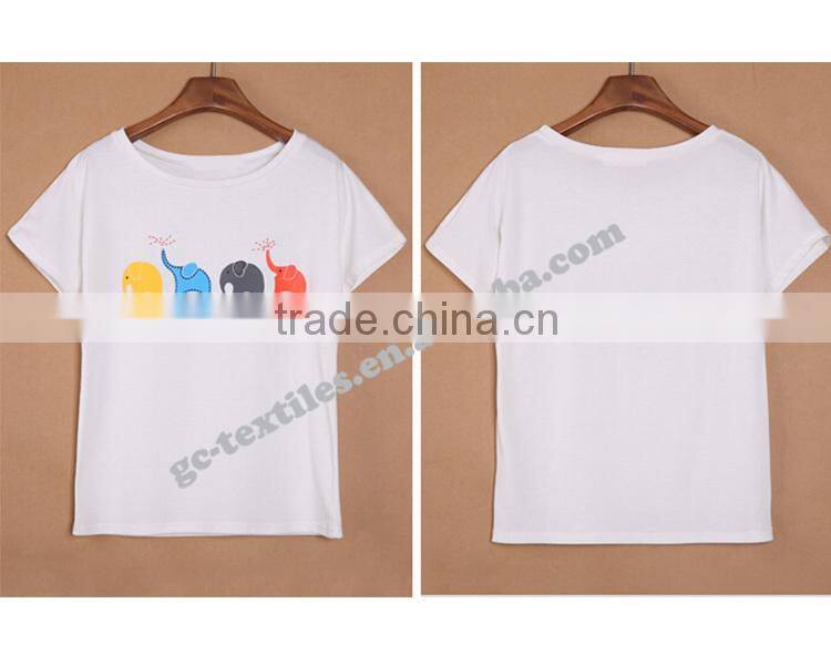 Girl's Printed Cute Short Sleeve T-shirts