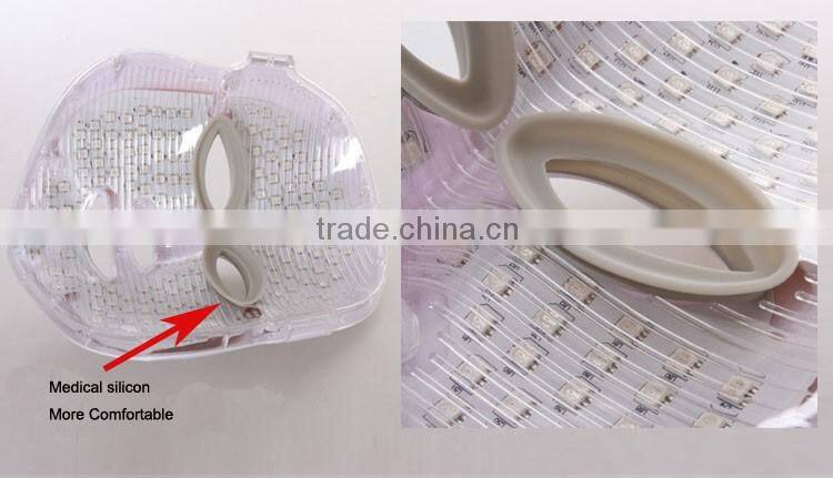 Anti-aging LED therapy mask for skin tightening