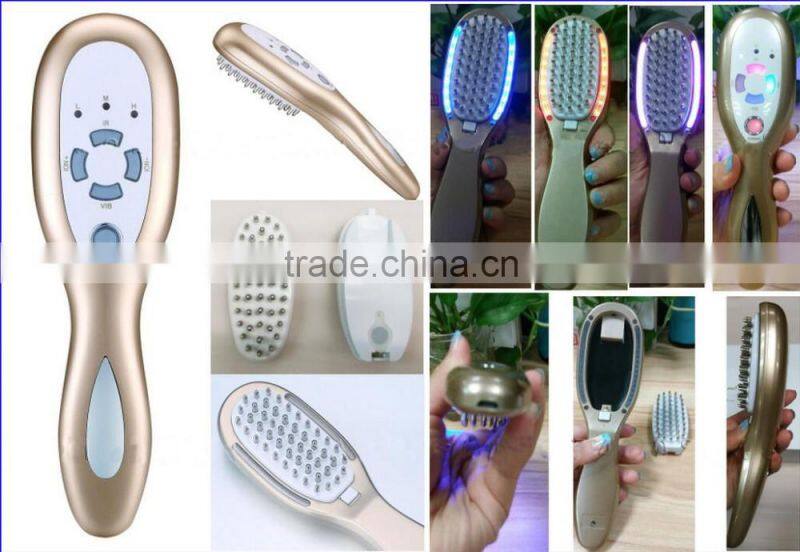 China factory dropshipping laser hair regrowth comb for anti-hair loss and massage