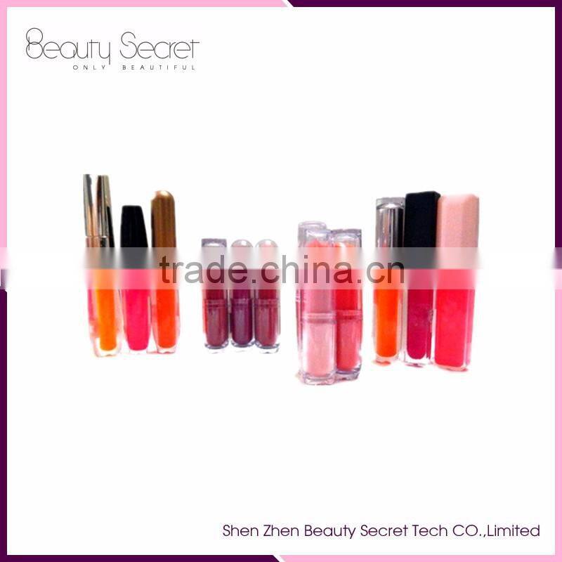 Best sale matte lipgloss containers with brush print your logo lipgloss