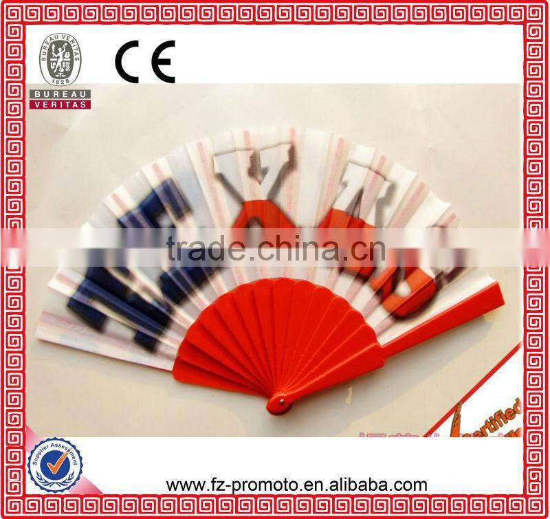 custom printed summer promotion fashion folding fans