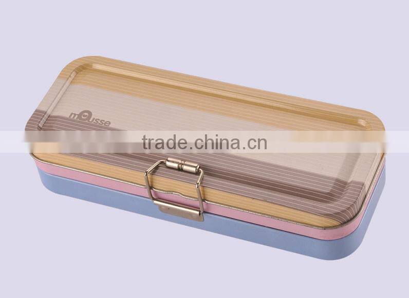 high quality hot selling tin pencil case tin case for pencil