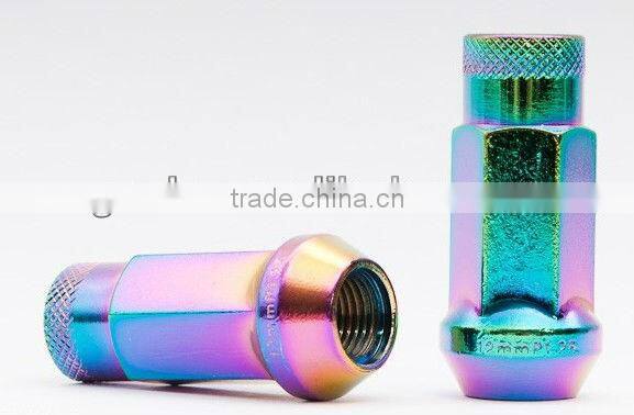 Wheel nuts D1 Spec M12 x 1,25 52 mm , aluminium, golden, open top, 20 pcs