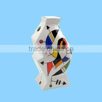ceramic round italian art vases