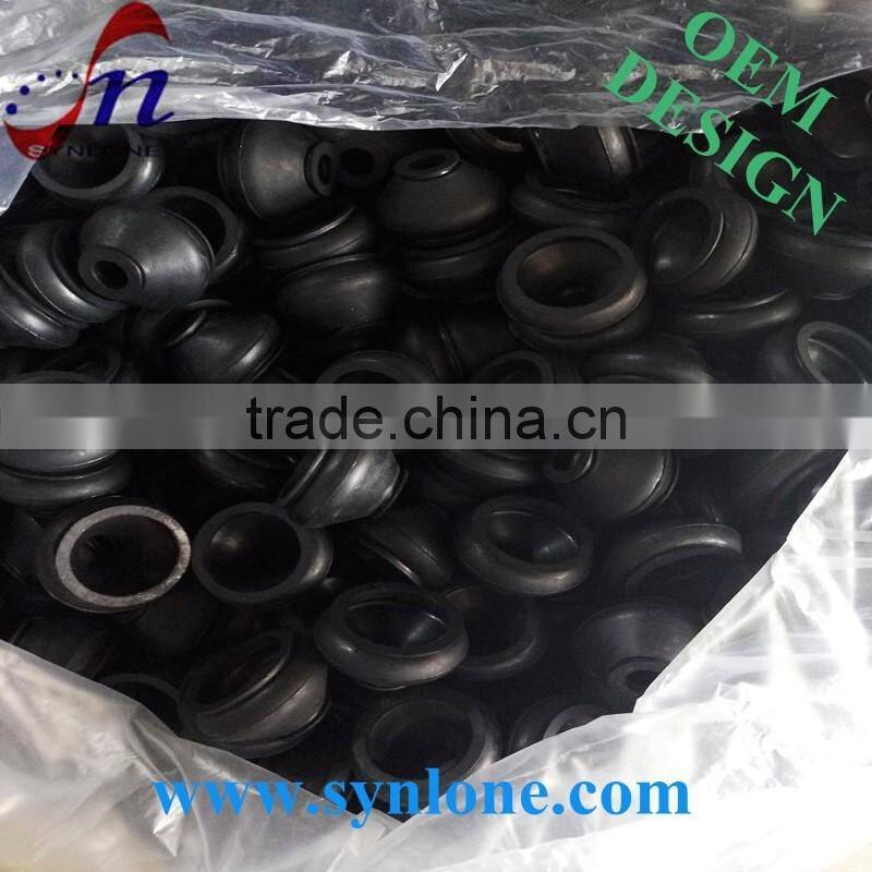 Injection molding rubber plug
