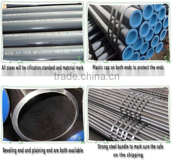 black seamless steel pipe from Tianjin
