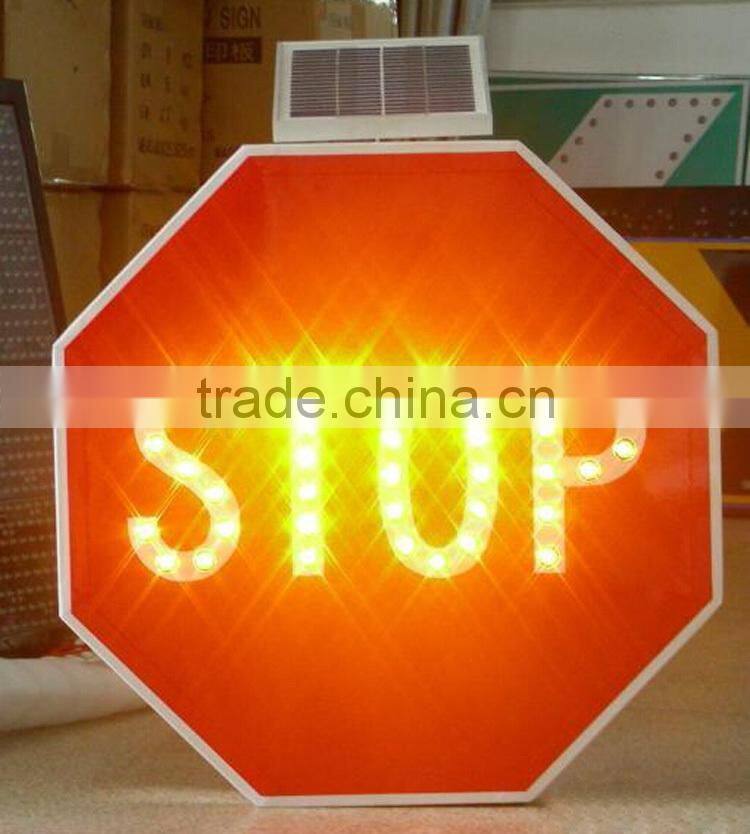 LED new energy control vehicle height solar traffic sign