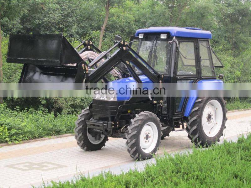 New Condition and CE Certificate 45hp 4WD tractor direct manufacturer front end loader backhoe for hot salle