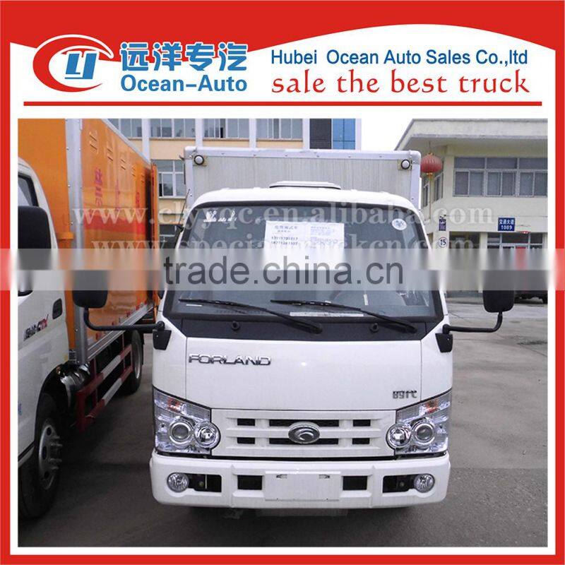 2tons small explosive transportation truck with forland brand chassis