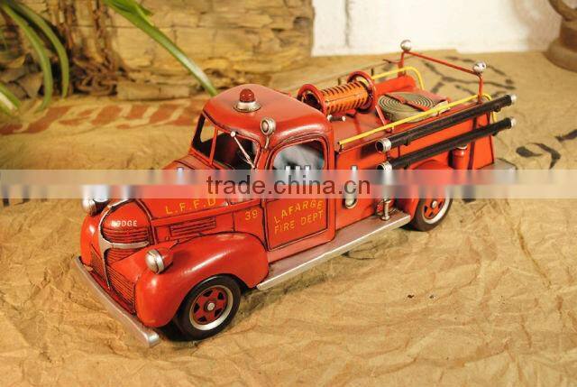 Fire truck model with paint