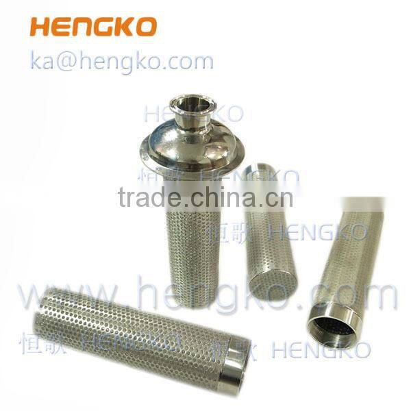 Microns Porous sintered stainless steel inlet filter