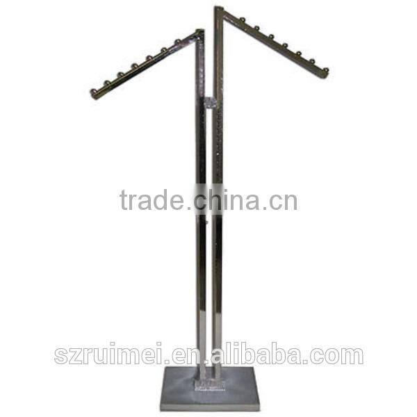 Metal Display Standing 2 Way Clothing Rack