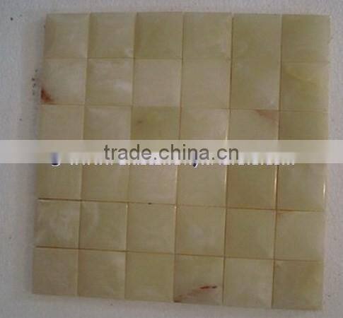 Excellent quality LIGHT GREEN ONYX MOSAIC TILES COLLECTIONS