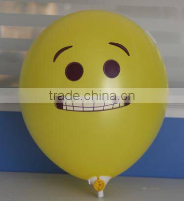 2016 Whosale Emoji Party emulsion Balloon For Decoration