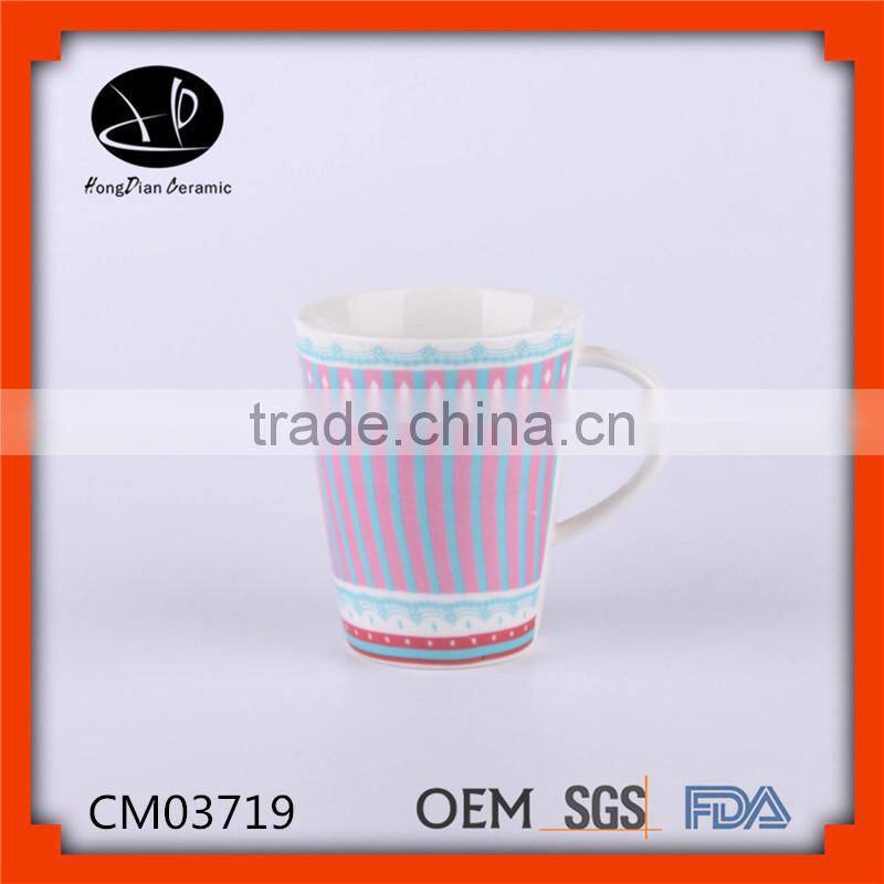 Factory direct low price good quality ceramic wholesale nescafe red heart shaped coffee cups