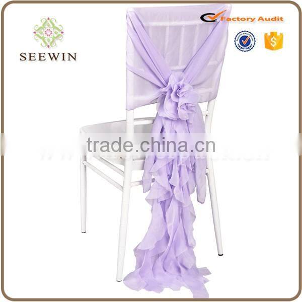 fancy ruffled chiavari chair cover for wedding ,wedding ruffled chiavari chair cover chair sash
