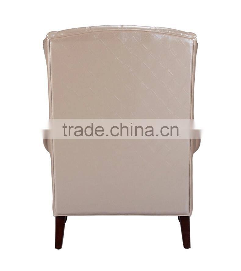 European style hotel leather leisure sofa chair