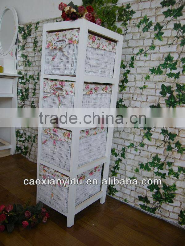 White Color Wood Storage Cabinet With Casters Europe Style Outdoor Cabinet White Laundry Cabinet Solid Wood Storage Bed
